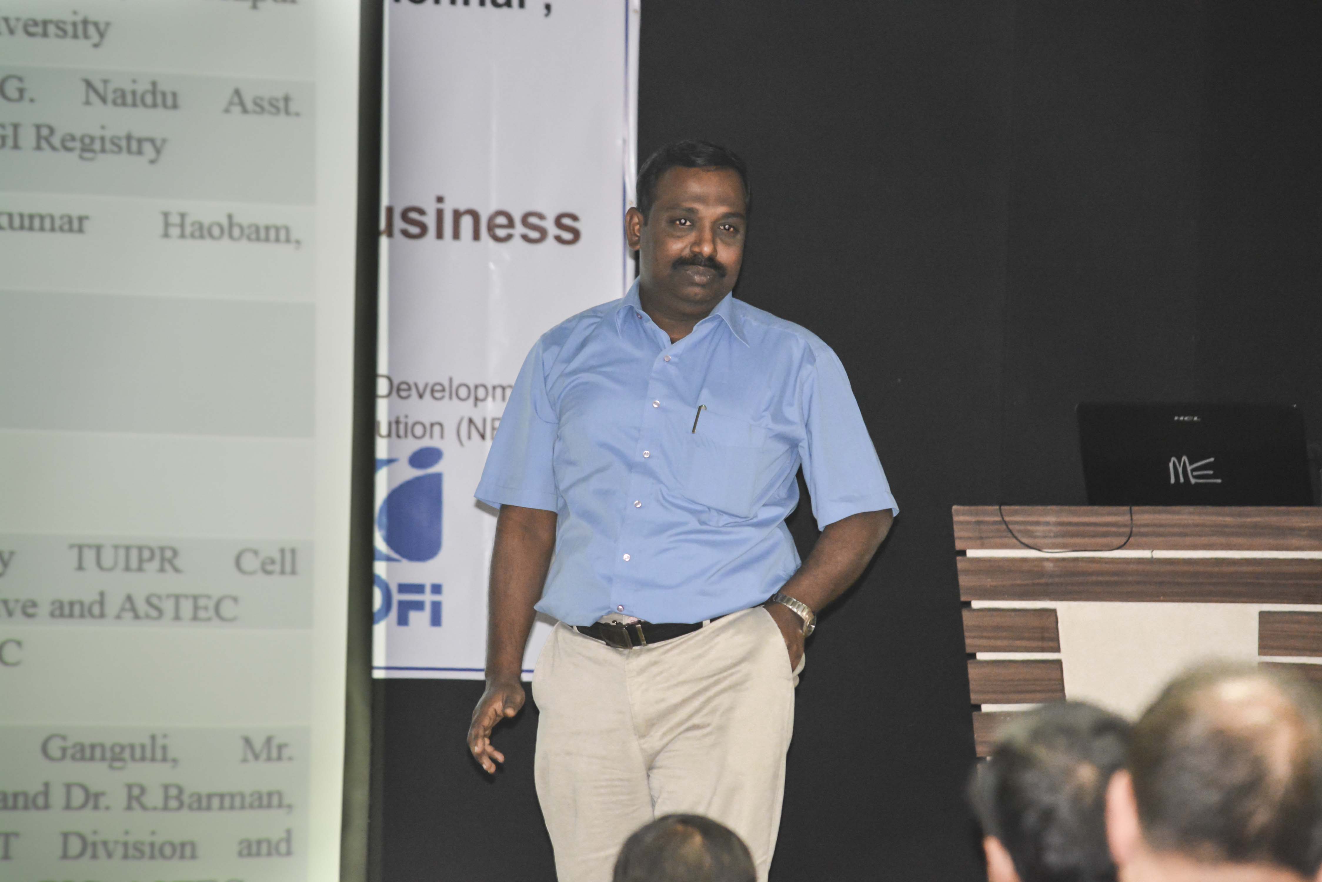 Asst. Registrar GI Registry, Mr. C.G.Naidu interating with the participants